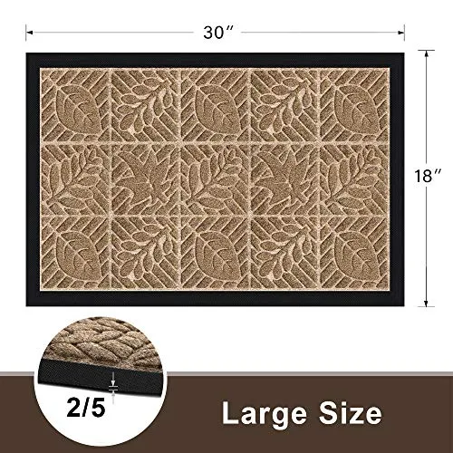 2 Pack Amagabeli Outside Shoe Mat Rubber Doormat for Front Door 18"x 30" ET220