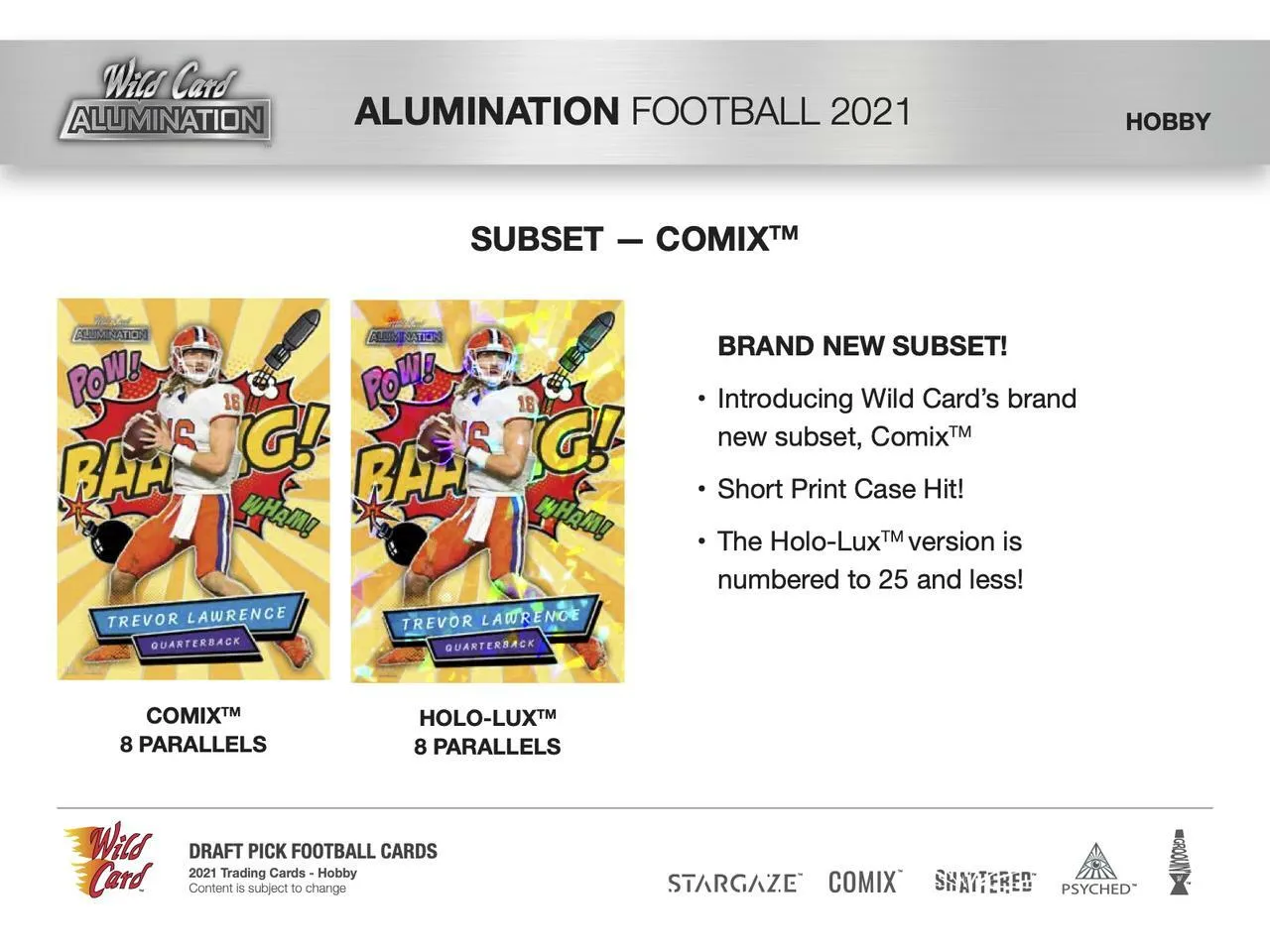 2021 Wild Card Alumination Football Hobby Box