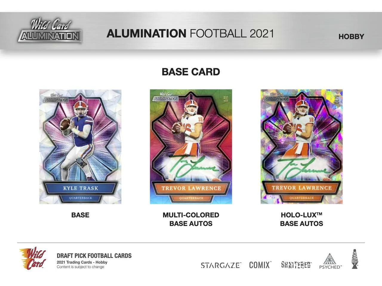 2021 Wild Card Alumination Football Hobby Box