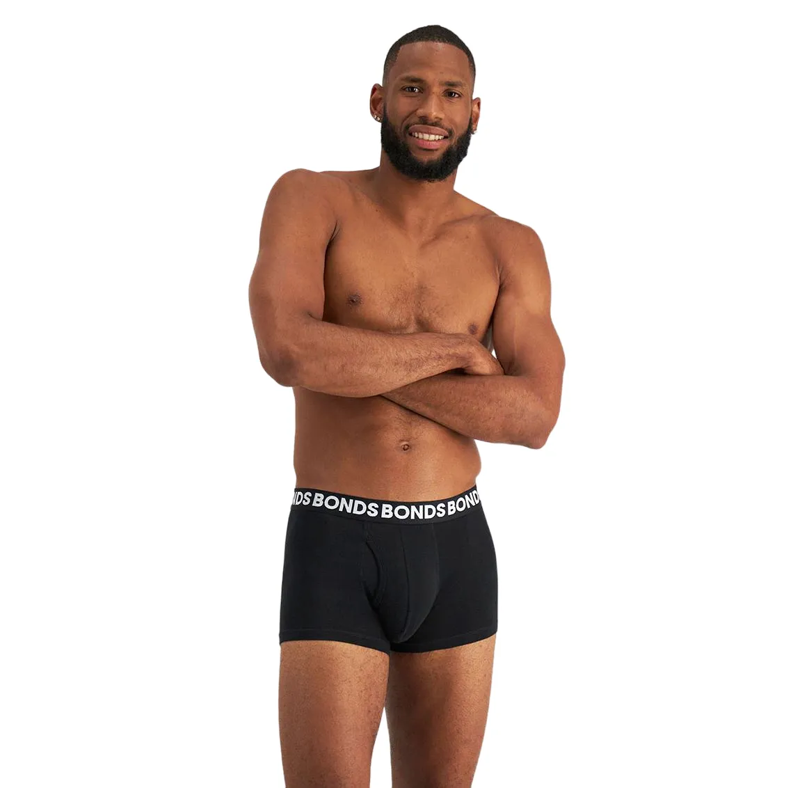 3 x Bonds Mens Everyday Trunks Underwear Black / Navy / Grey Undies