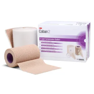 3M™ Coban™ 2 Self-adherent / Pull On Closure 2 Layer Compression Bandage System, 1 Box