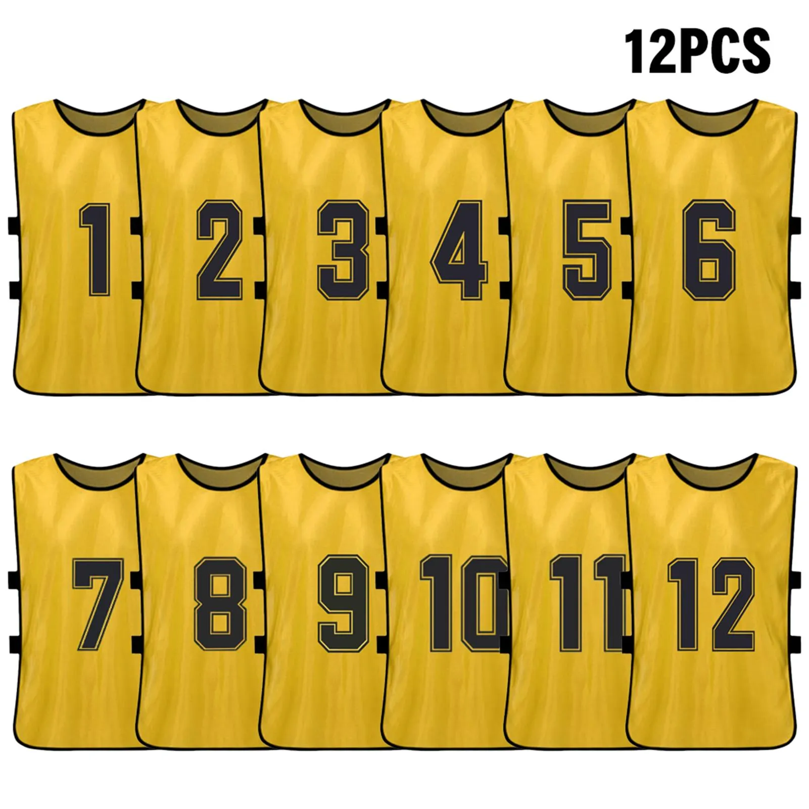 6/12 PCS Adults Soccer Pinnies Quick Drying Football Team Jerseys