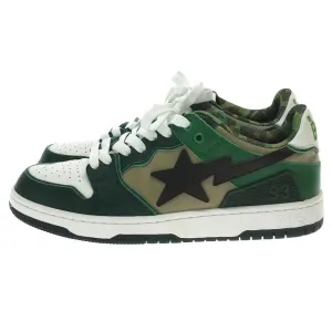 A Bathing Ape Bape SK8 Bapesta ABC Camo Green