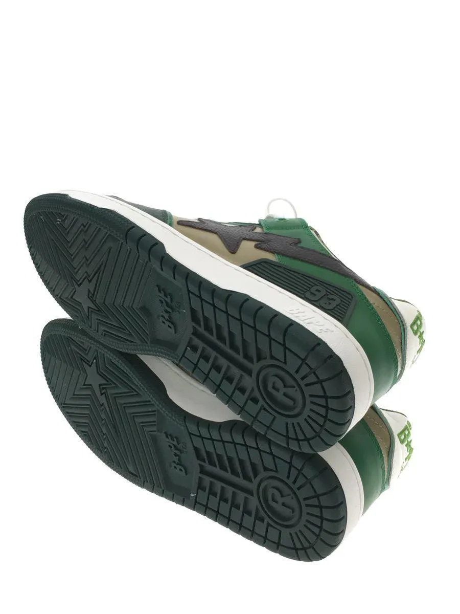 A Bathing Ape Bape SK8 Bapesta ABC Camo Green