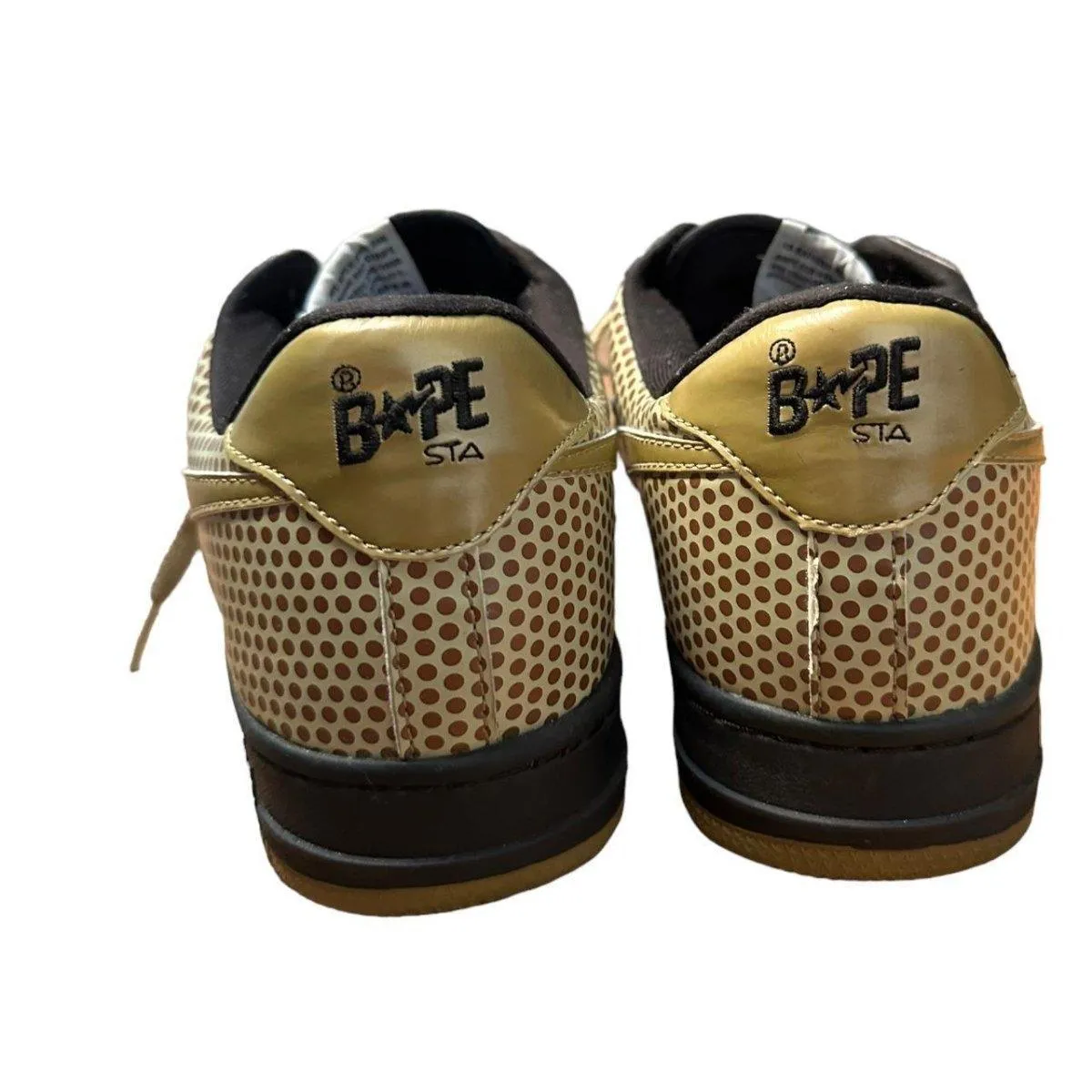 A Bathing Ape Bape SK8 Bapesta Brown with jewels