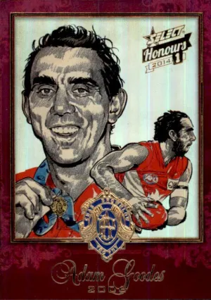 Adam Goodes, BSK47, Brownlow Sketch, 2014 Select AFL Honours 1