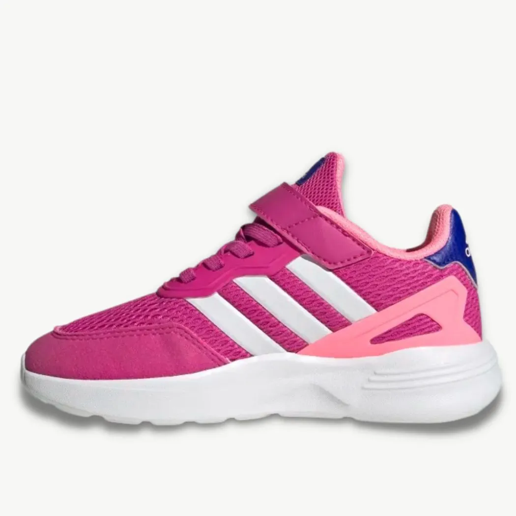 adidas Nebzed Elastic Lace Top Strap Kids Running Shoes