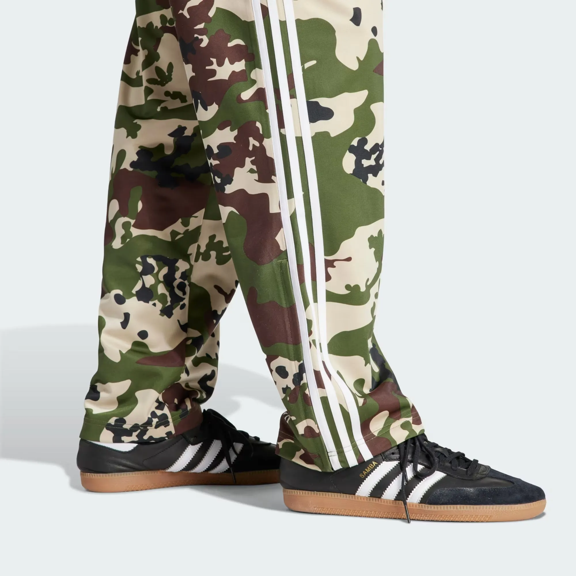 Adidas Originals | CAMO FOOTBALL TRACK PANTS  { WILD PINE