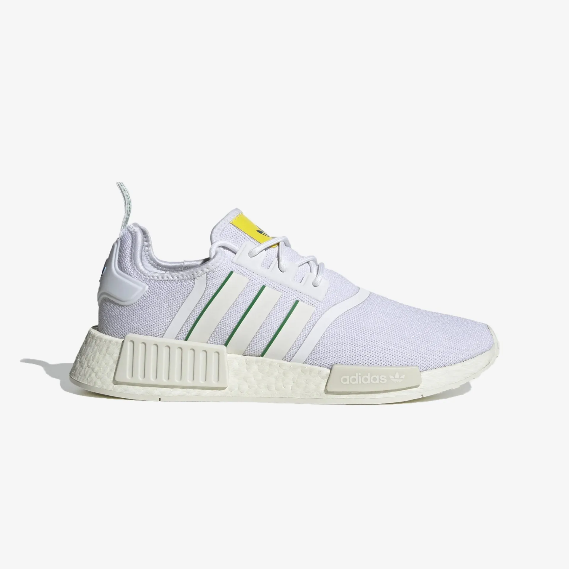 Adidas Originals | NMD_R1  { OFF WHITE/GREEN