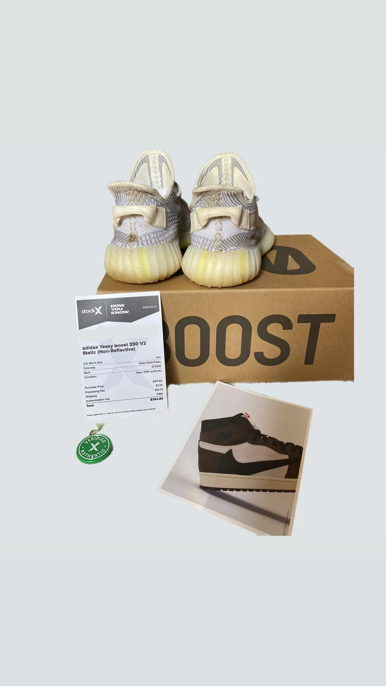 Adidas Yeezy Boost 350 V2 Static (Non-Reflective) (Uk10)