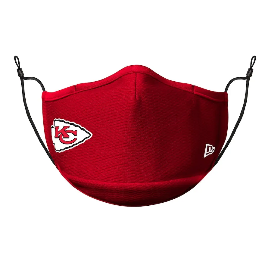 Adult Kansas City Chiefs NFL Football New Era Team Colour On-Field Adjustable Face Covering