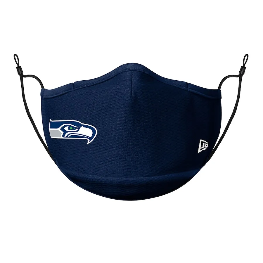 Adult Seattle Seahawks NFL Football New Era Team Colour On-Field Adjustable Face Covering