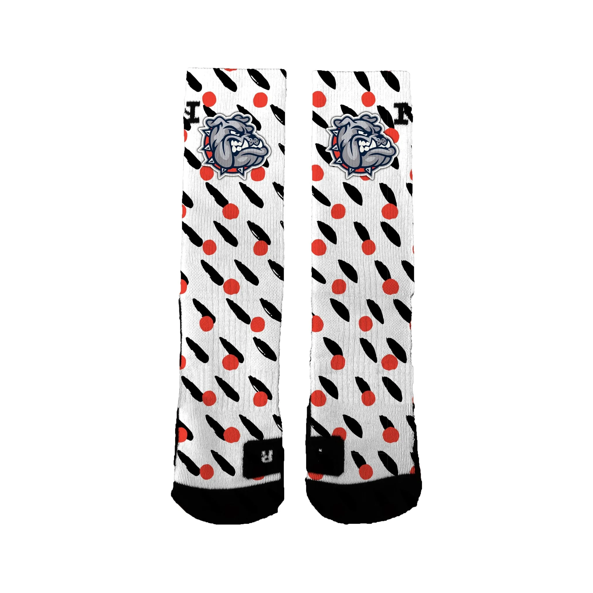 Ainsworth Bulldog Football Dots Socks