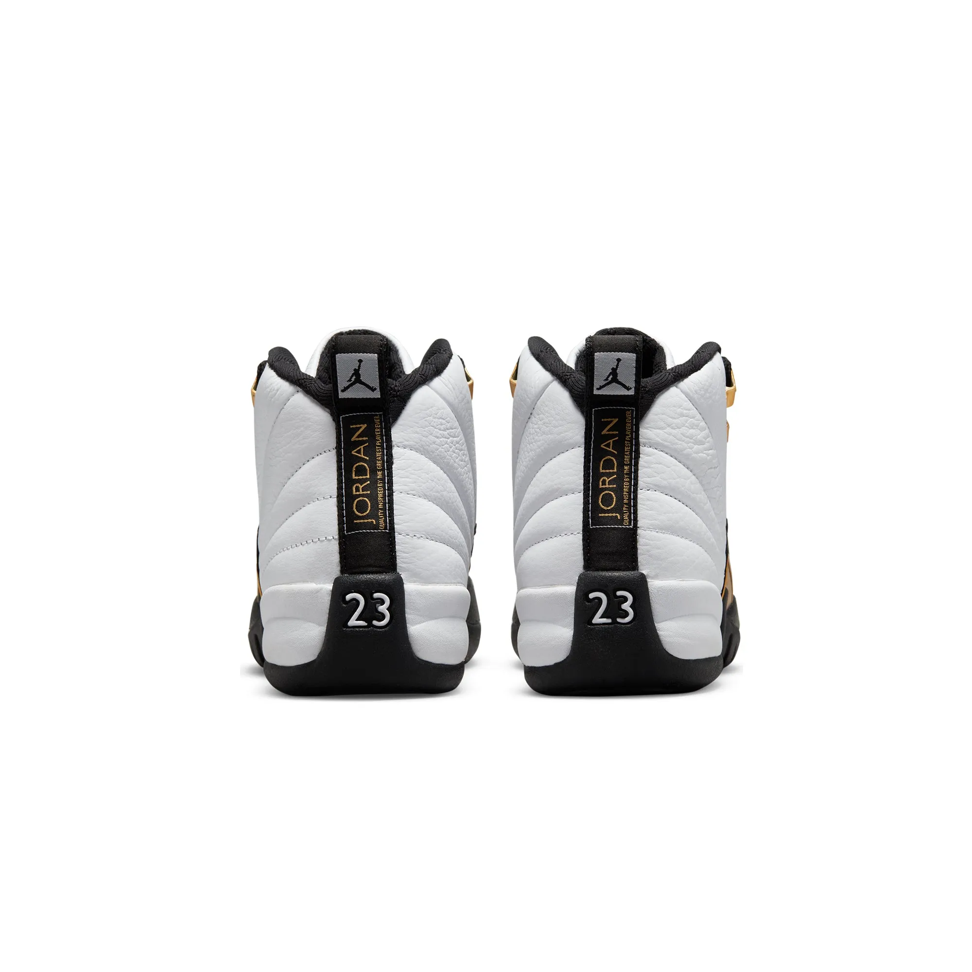 Air Jordan Kids 12 Retro GS Shoes 'White/Metallic Gold'