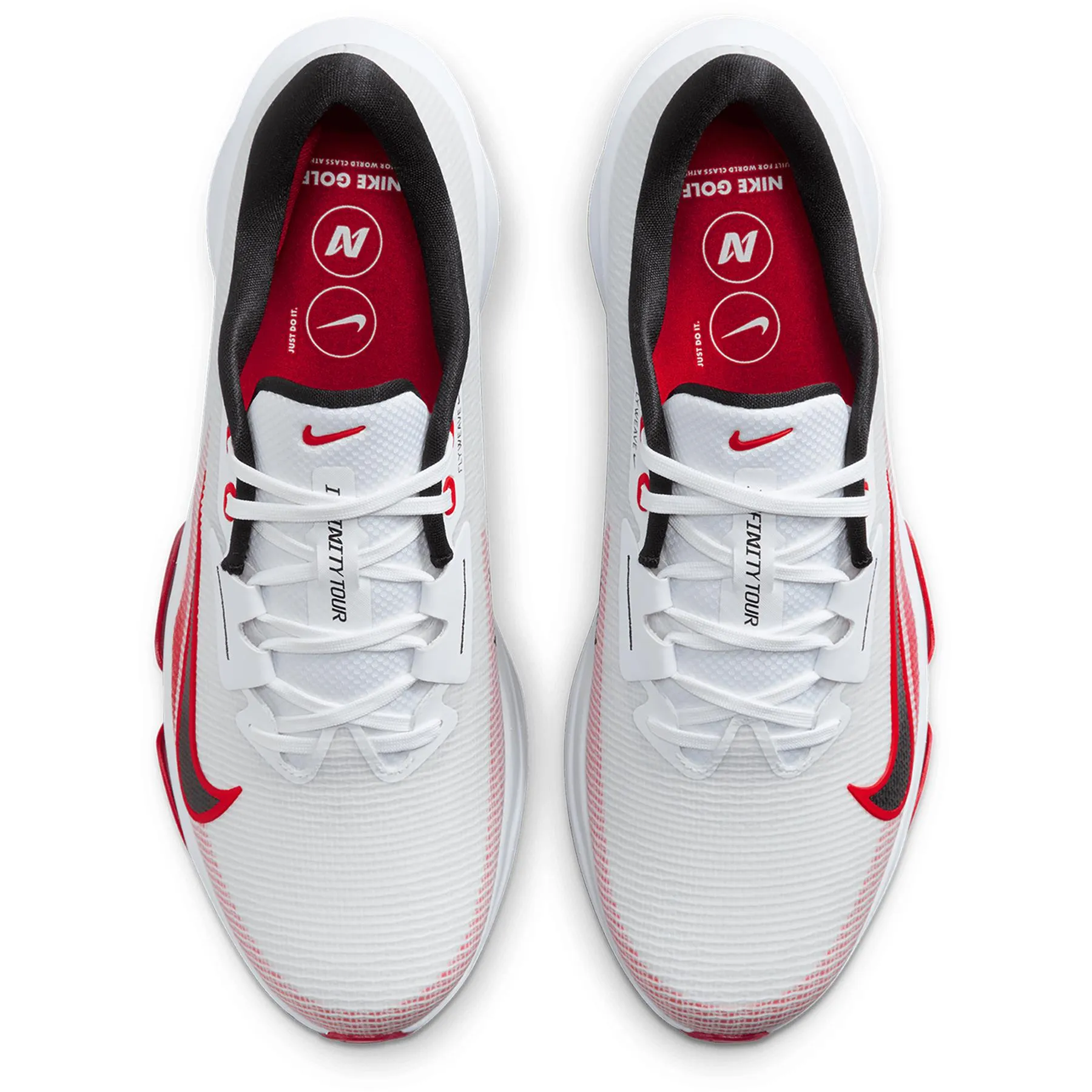 Air Zoom Infinity Tour NEXT% 2 Golf Shoes White/Black/University Red/Pure Platinum - AW24