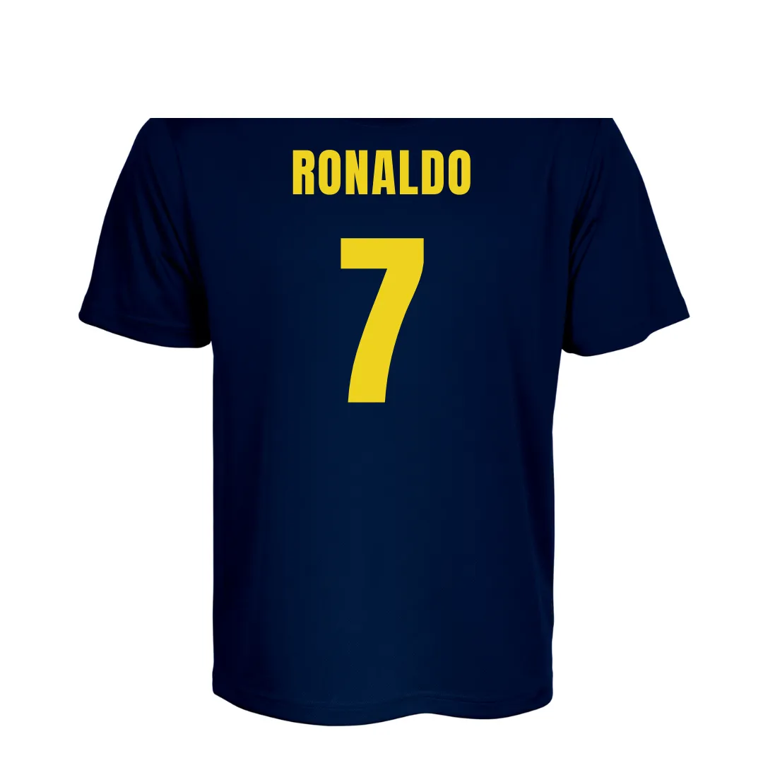 AL NASSR CR7 SUPPORTER SHIRT NAVY