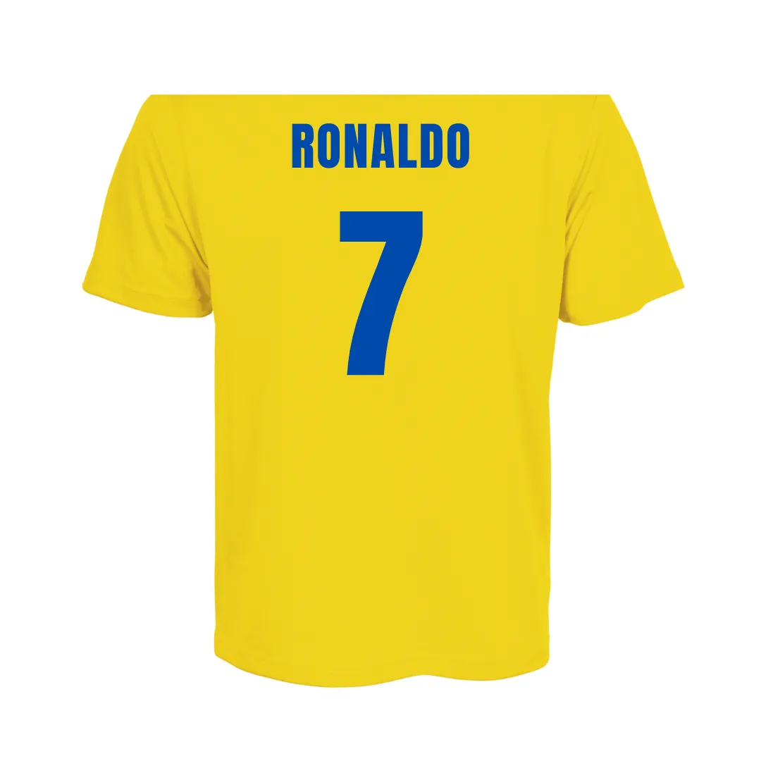 AL NASSR CR7 SUPPORTER SHIRT YELLOW