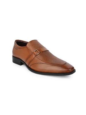 Alberto Torresi Synthetic Tan Slip On Formal Shoes