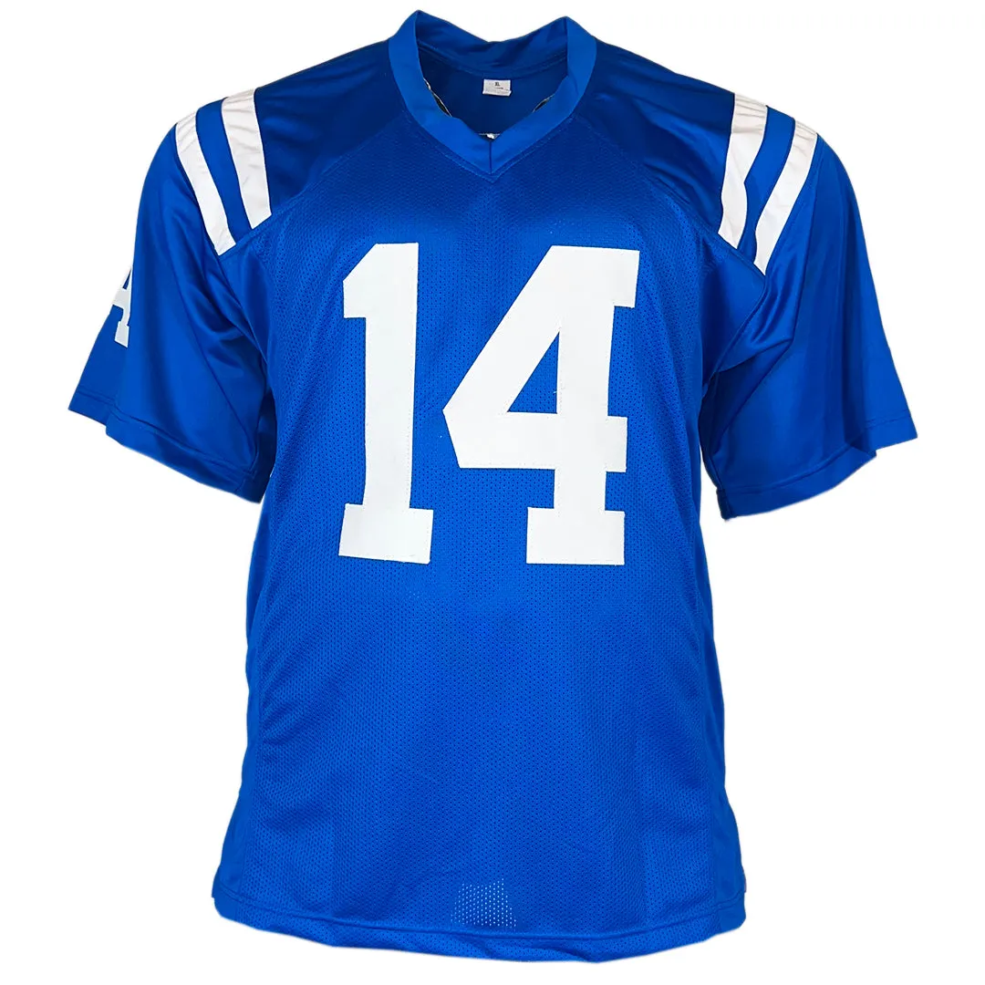 Alec Pierce Signed Indianapolis Blue Football Jersey (JSA)