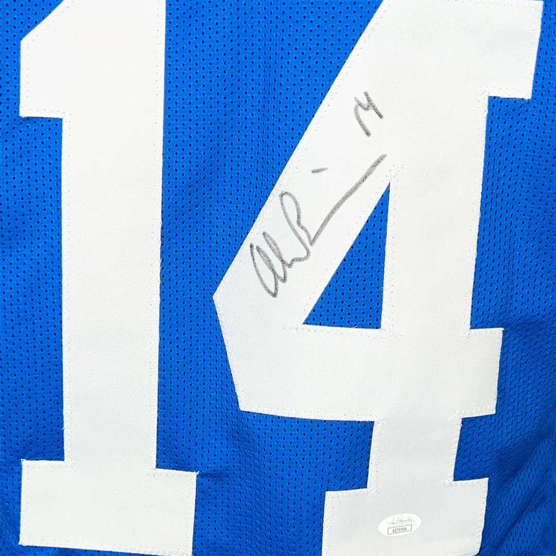 Alec Pierce Signed Indianapolis Blue Football Jersey (JSA)