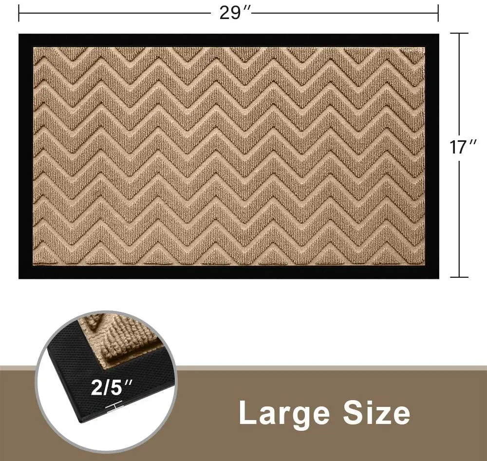 Amagabeli Large Outdoor Door Mats 18" x 30" for Front Door Entrance Outside BG043