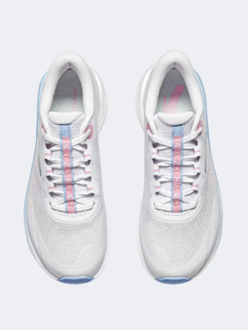 Anta Tron Women Running Shoes White/Blue/Pink