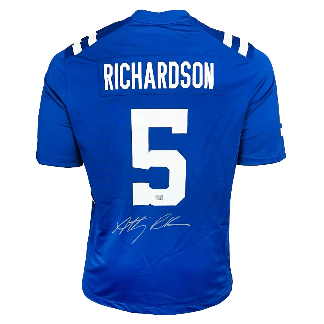 Anthony Richardson Signed Authentic Indianapolis Colts Blue Nike Game Jersey Football Jersey (Fanatics)