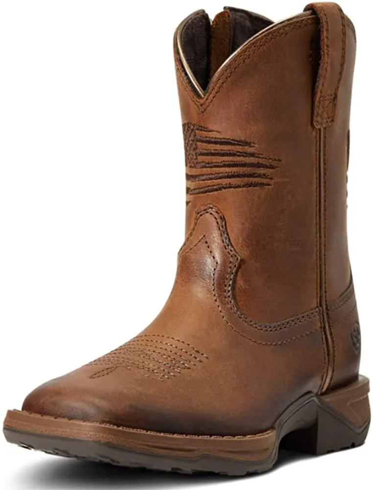 Ariat Youth Anthem Patriot Western Boot, Brown