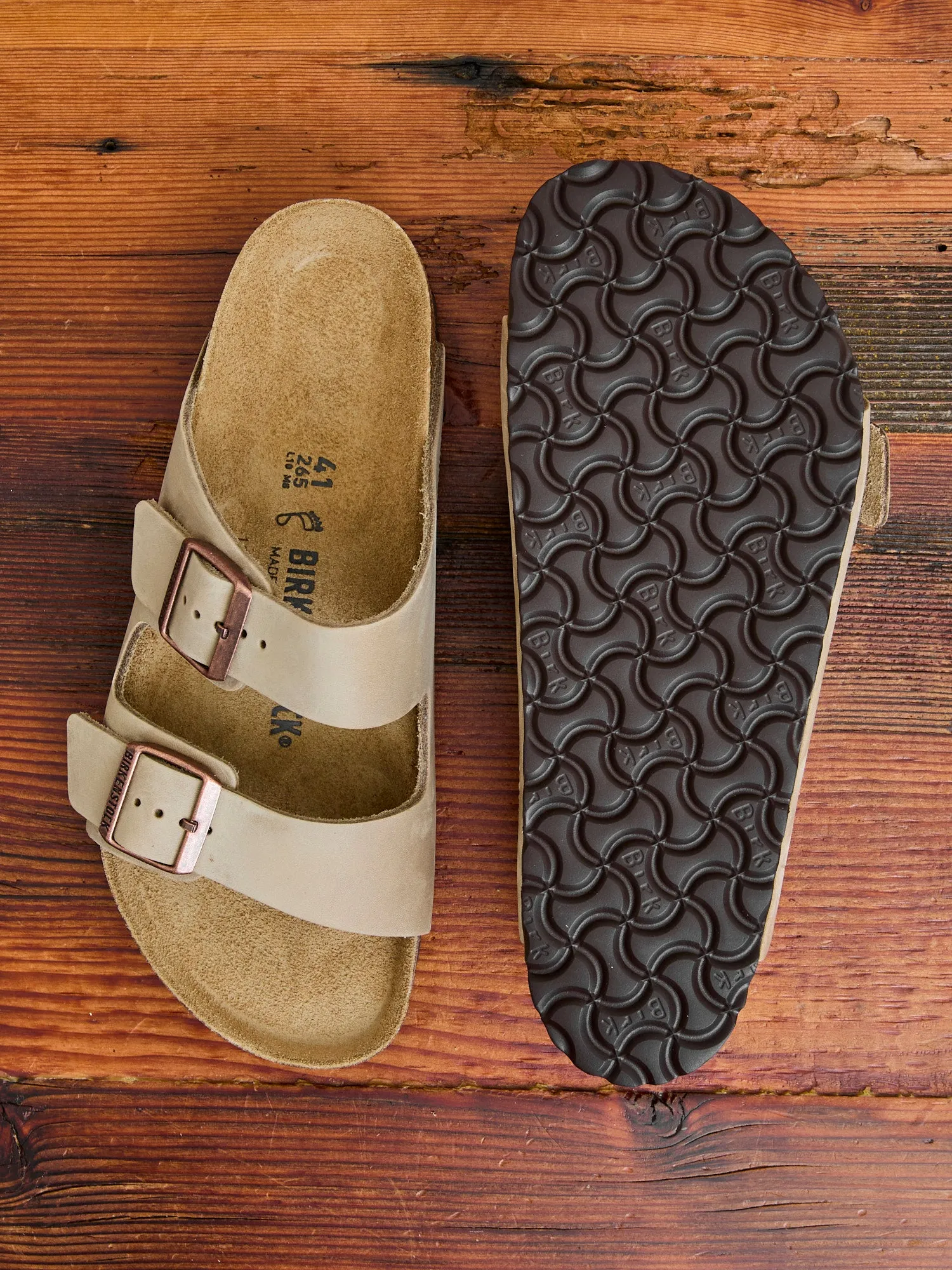 Arizona Sandal in Tobacco Oiled Leather