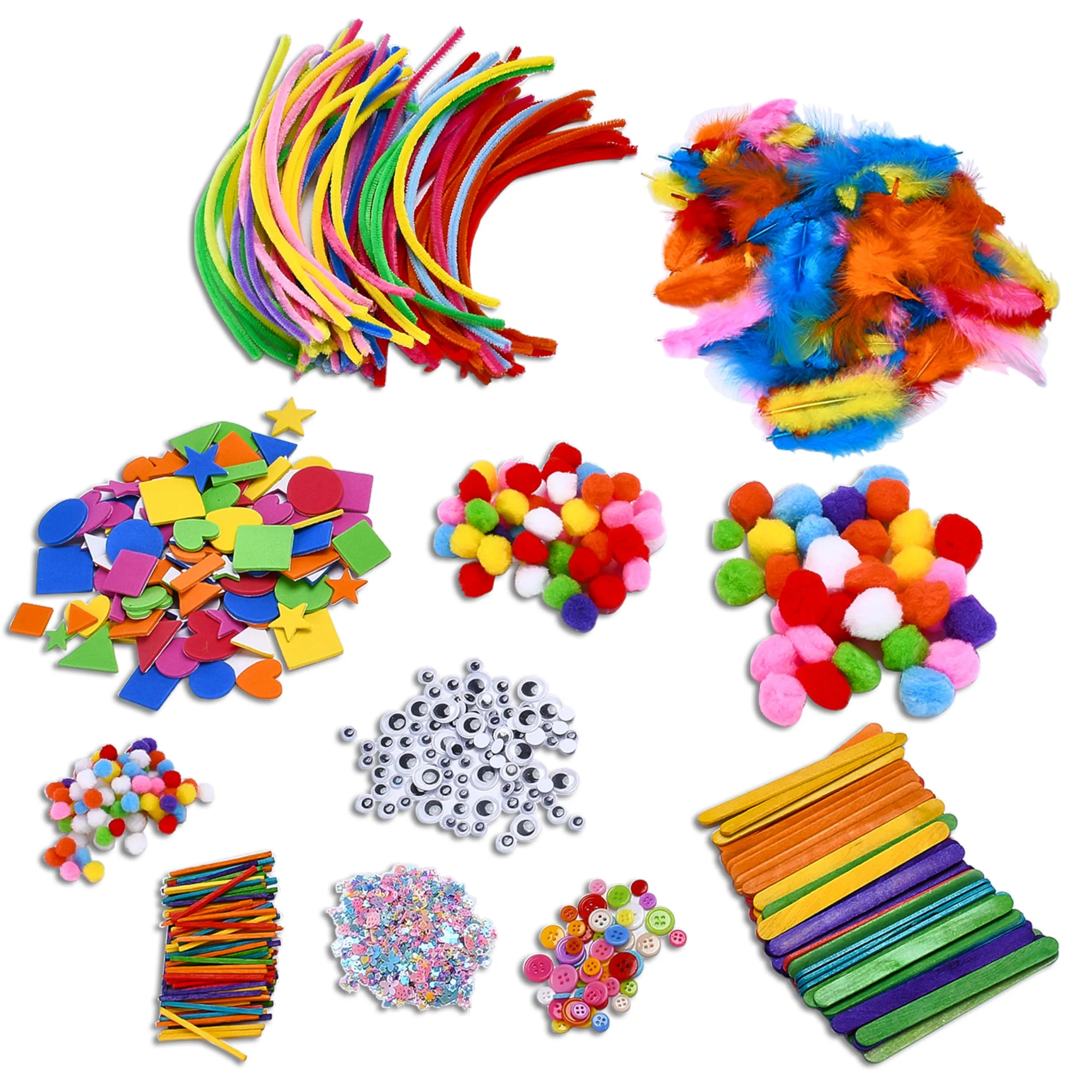 Arts And Crafts Supplies For Kids - Diy 1750pc Art Kit Materials - Crafting