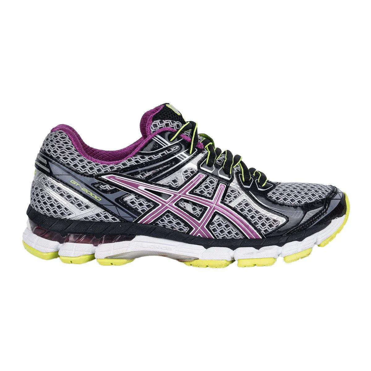 Asics Gt2000 Running Sport Shoes Fabric Grey Colour For Women