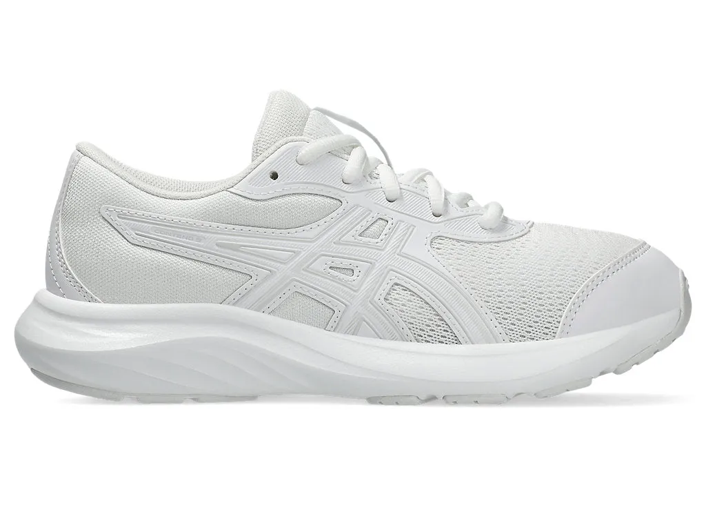 ASICS KID'S CONTEND 9 GS TRIPLE WHITE RUNNING SHOES