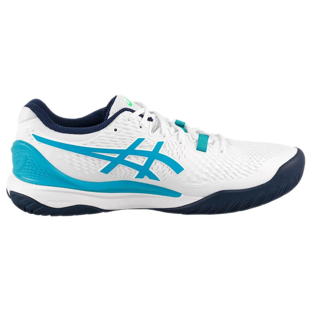 Asics Men's Gel-Resolution 9 - White/Digital Aqua