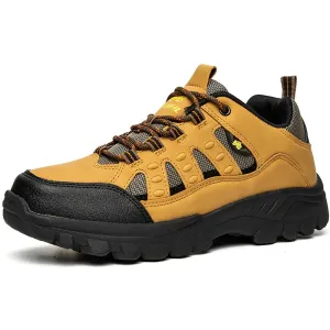 Autumn Couples Sneakers Waterproof Leather Men's Casual Shoes Luxury Outdoor Men Shoes Light Non-Slip Men Flat Hiking Shoes