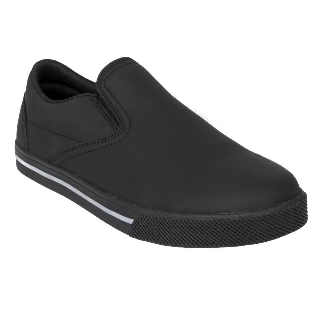 BA062-45 Slipbuster Recycled Microfibre Slip-on Shoe Matte Black 45