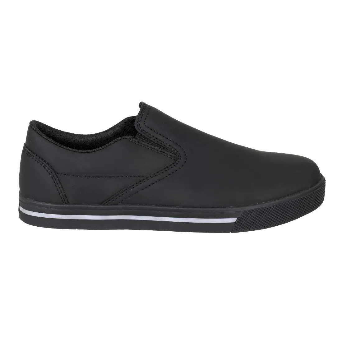 BA062-45 Slipbuster Recycled Microfibre Slip-on Shoe Matte Black 45