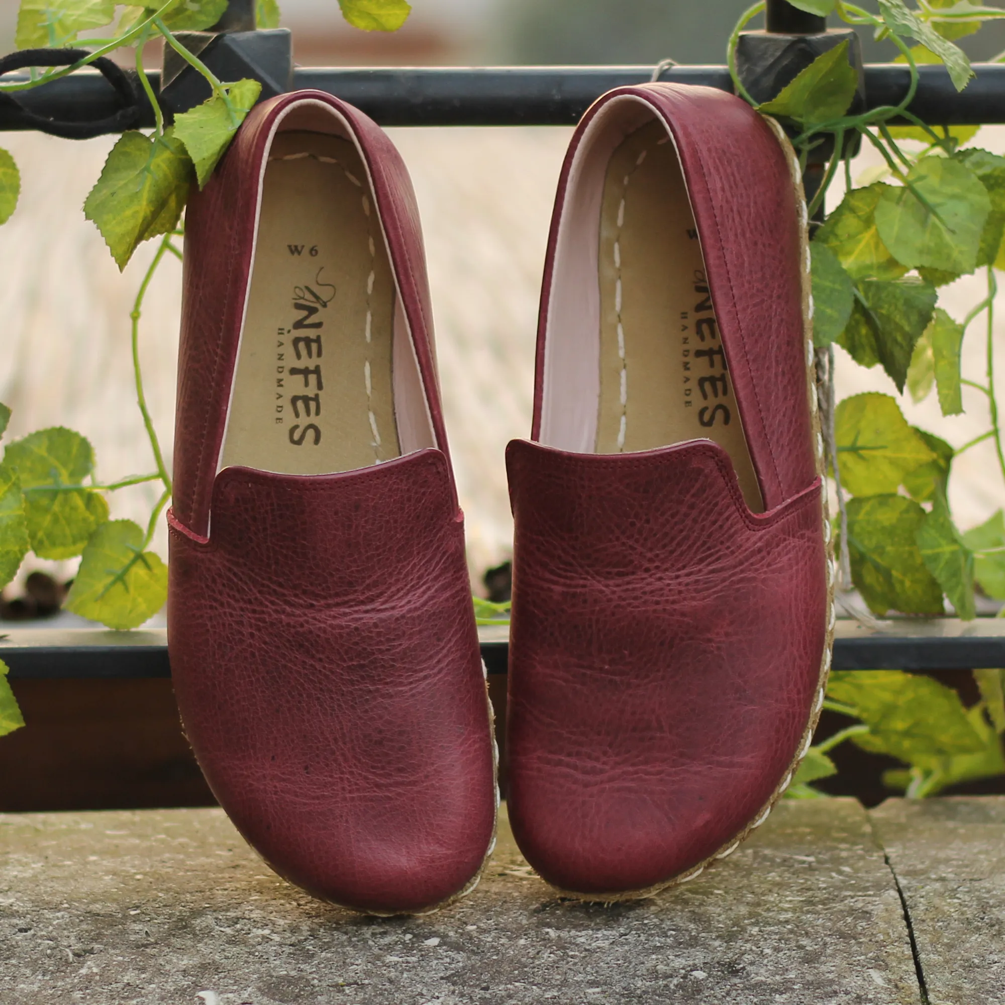 Barefoot Shoes Men's Burgundy