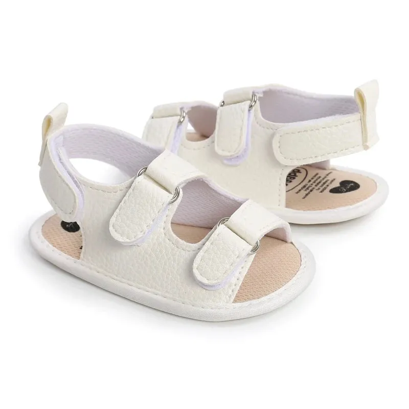 Baywell Summer Newborn Unisex Baby Sandal Girls Boys Shoe Soft Bottom Anti-slip First Walkers PU Shoes Breathable Toddler Sandal