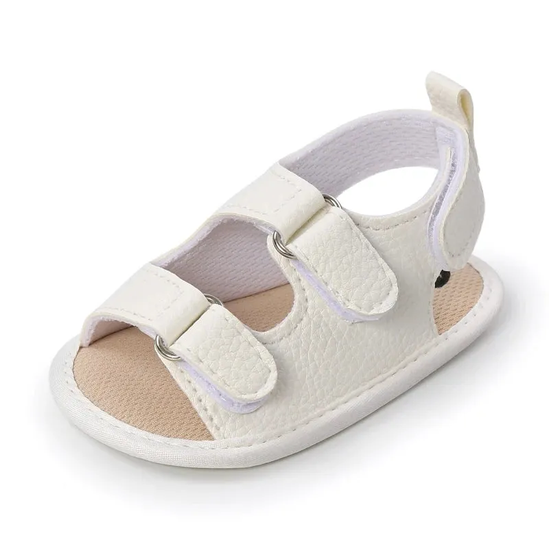 Baywell Summer Newborn Unisex Baby Sandal Girls Boys Shoe Soft Bottom Anti-slip First Walkers PU Shoes Breathable Toddler Sandal