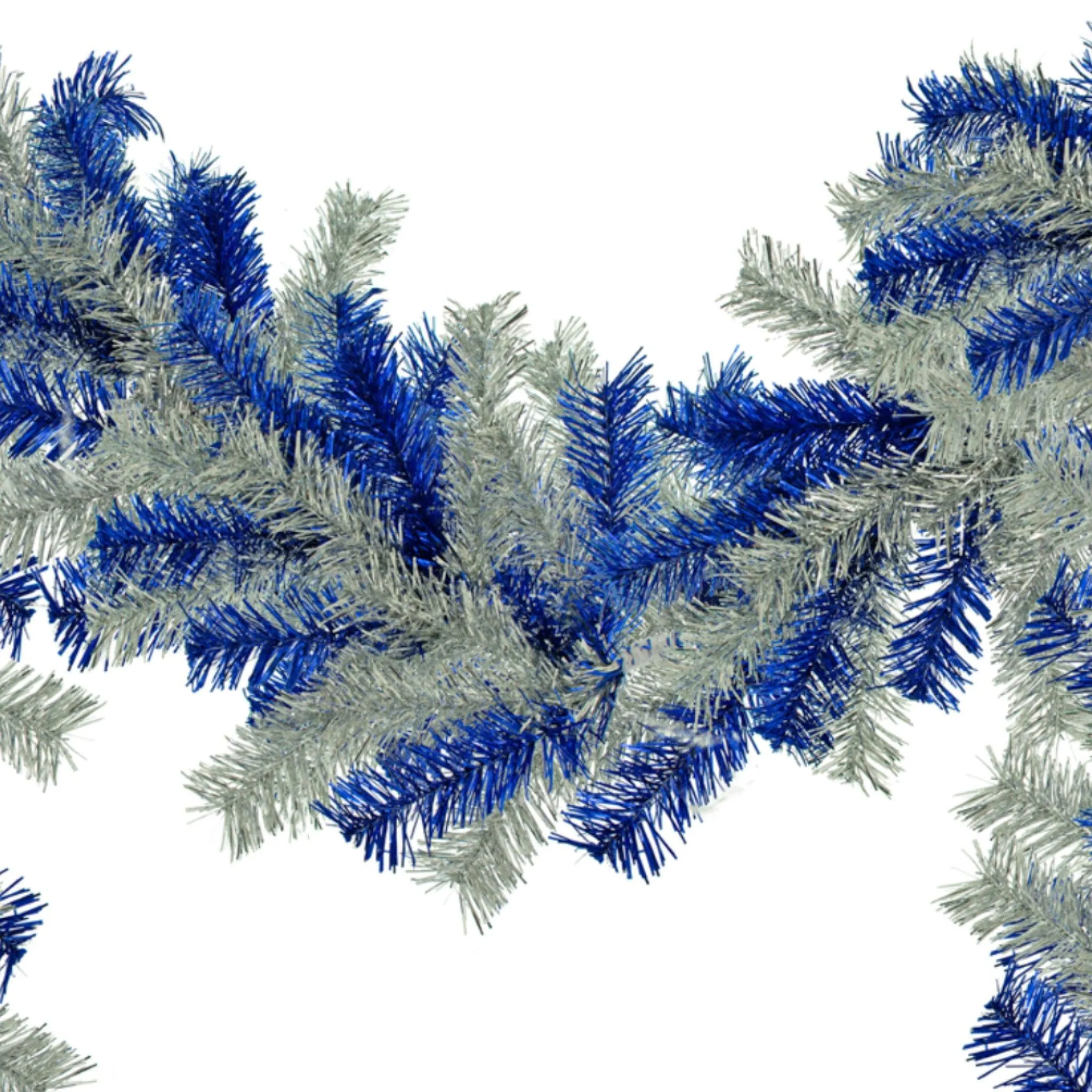 Blue & Silver Christmas Garland