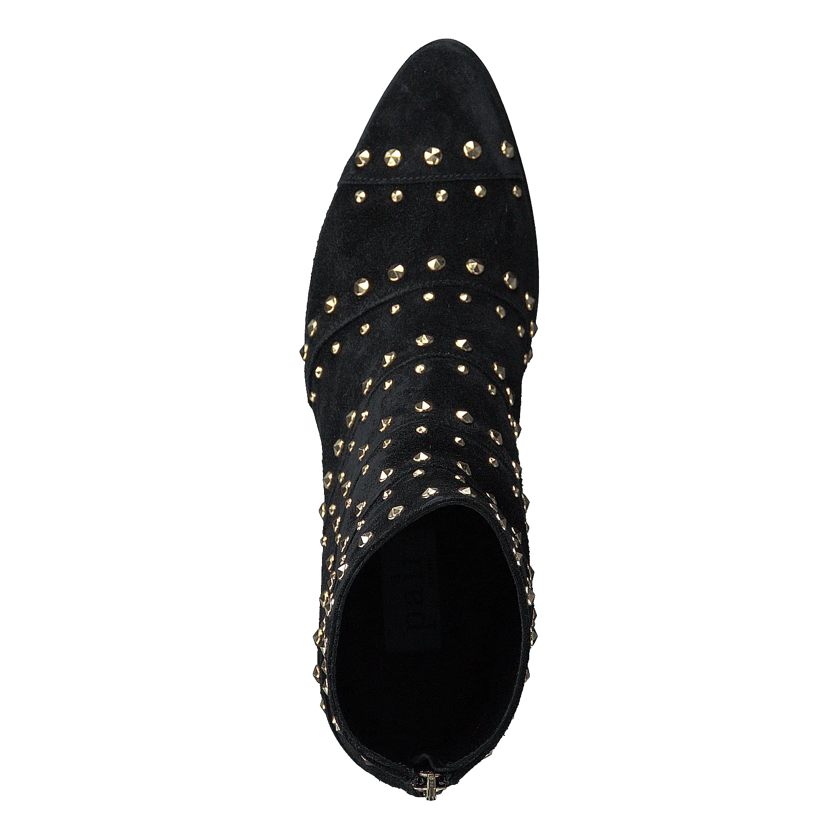 Bootlet W/Rivets Black Suede