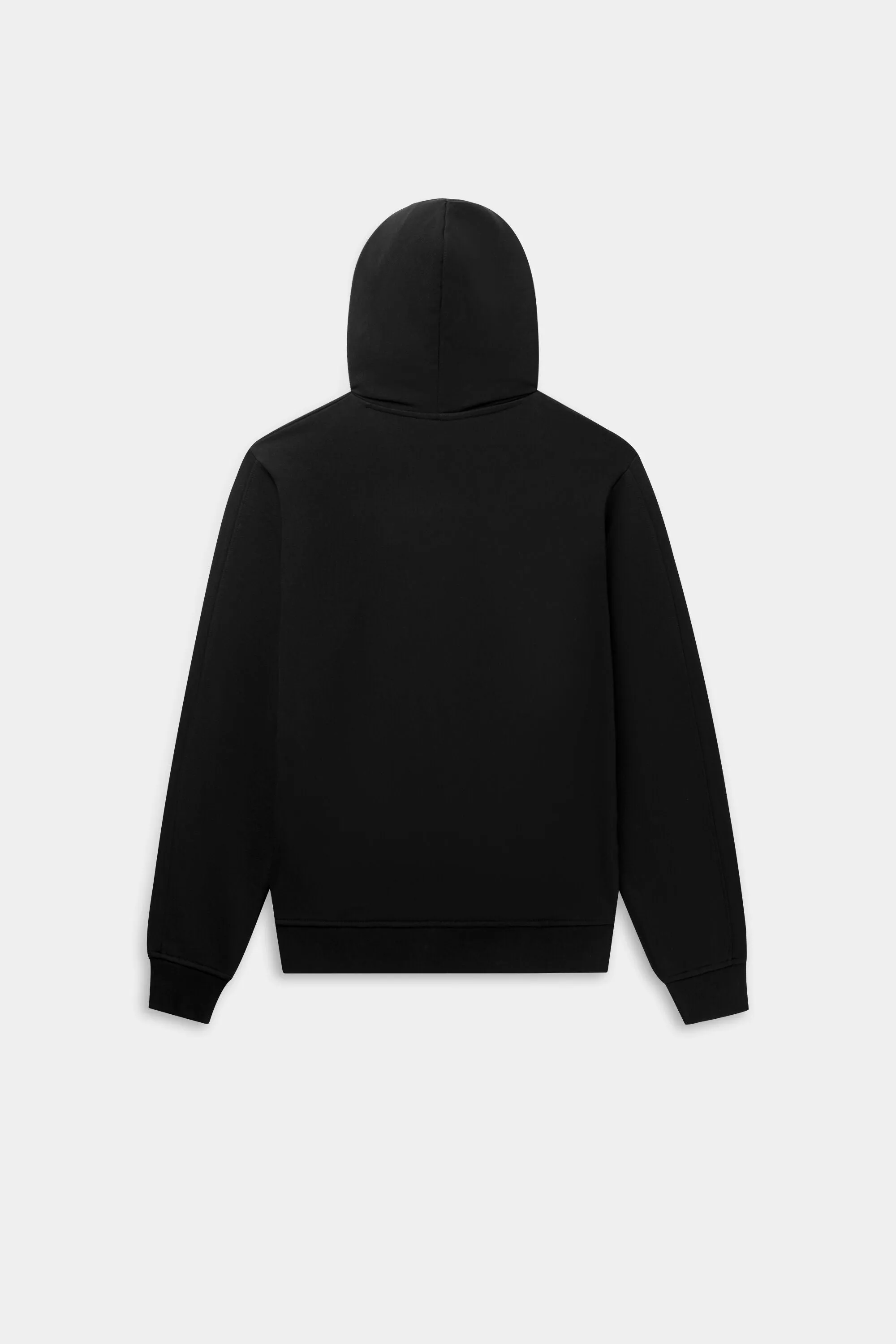 Brand Regular Fit Hoodie Jet Black