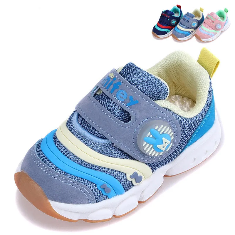 Breathable toddler shoelace lighting baby shoes