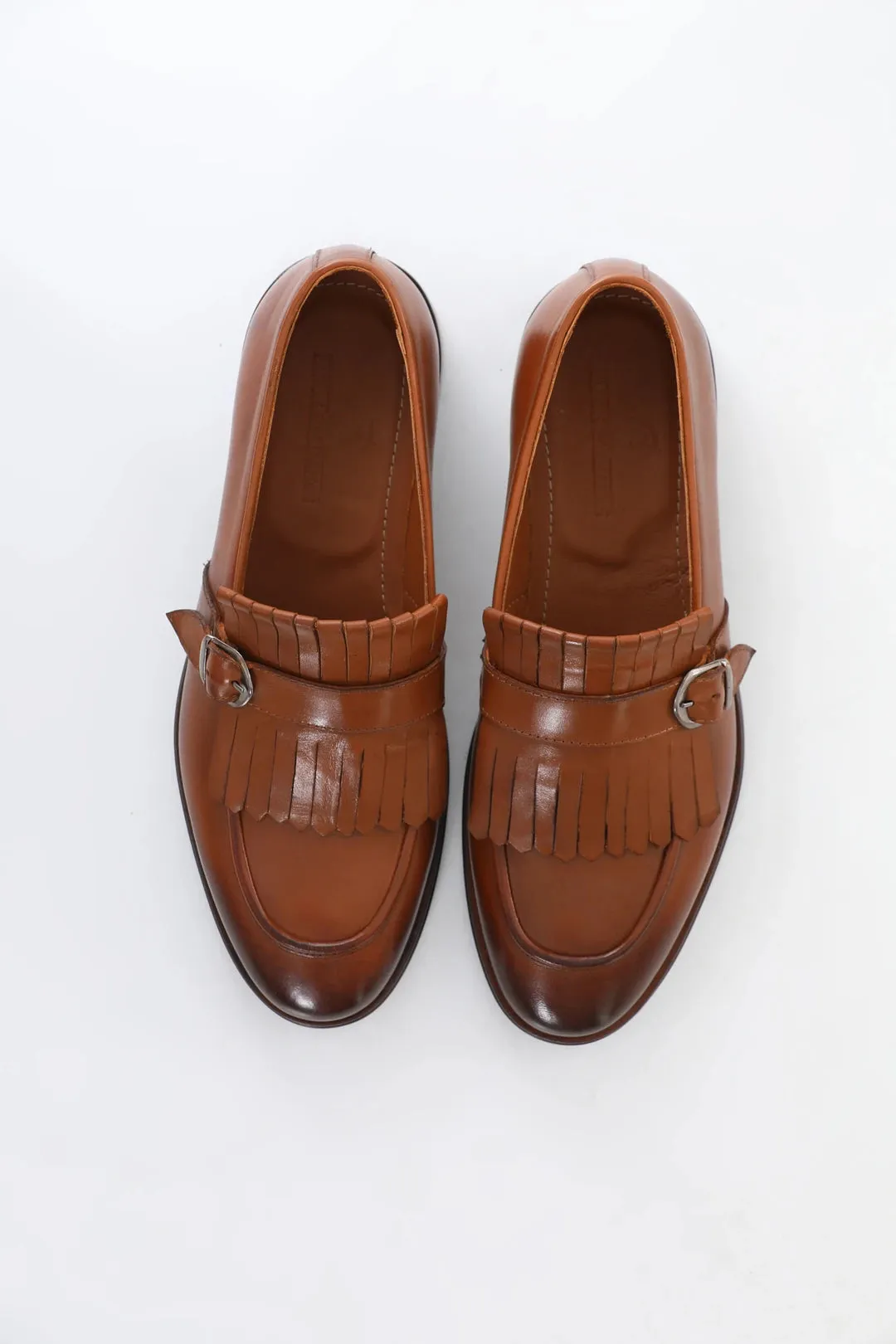 Brown Leather Loafers.