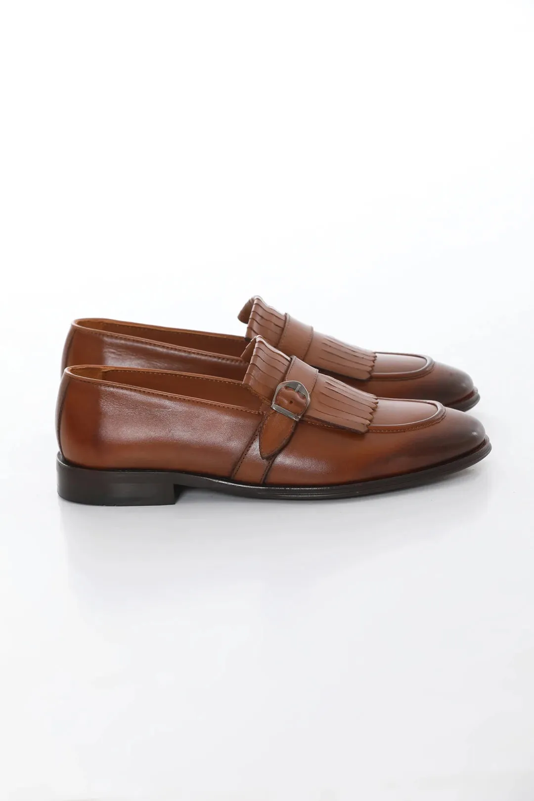 Brown Leather Loafers.