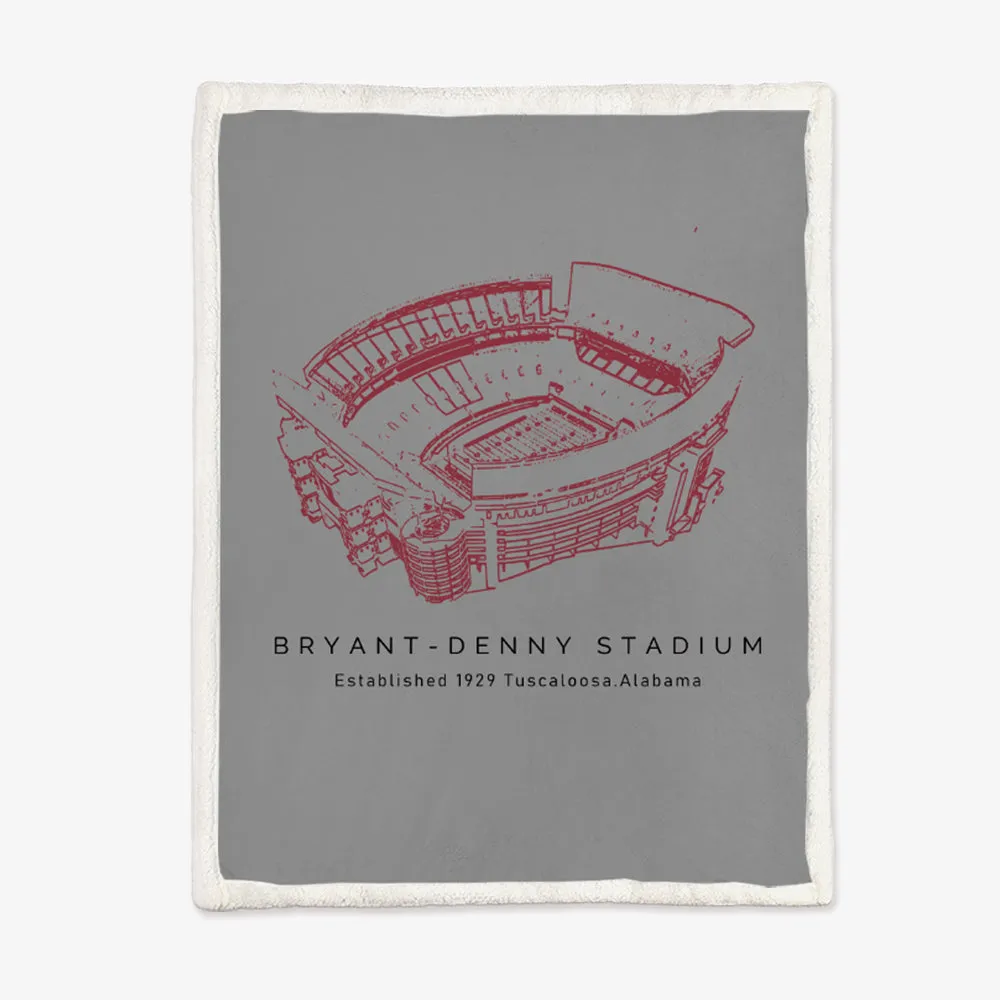 Bryant–Denny Stadium - Alabama Crimson Tide Football,College Football Blanket Gift for Friend Family Son