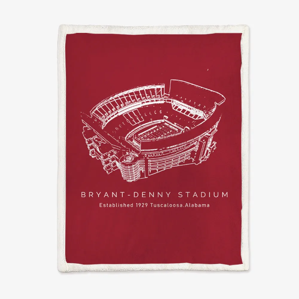 Bryant–Denny Stadium - Alabama Crimson Tide Football,College Football Blanket Gift for Friend Family Son