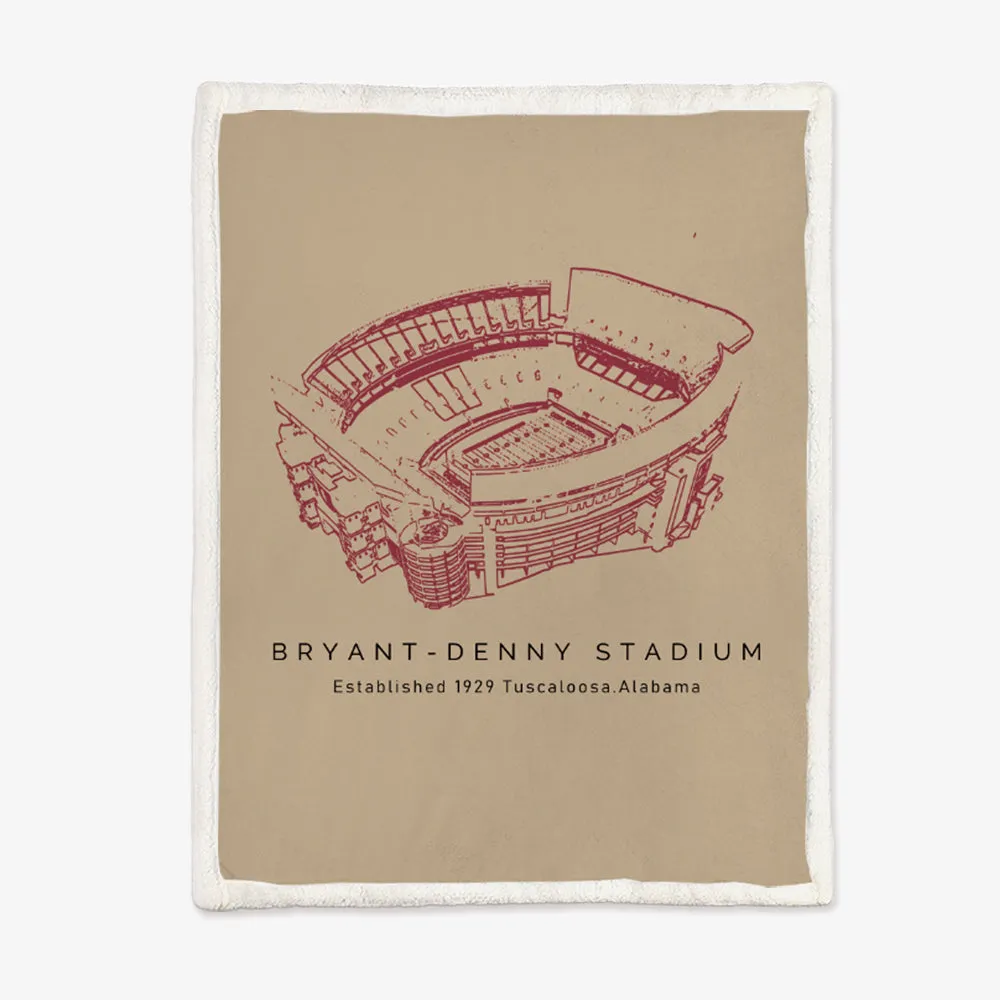 Bryant–Denny Stadium - Alabama Crimson Tide Football,College Football Blanket Gift for Friend Family Son