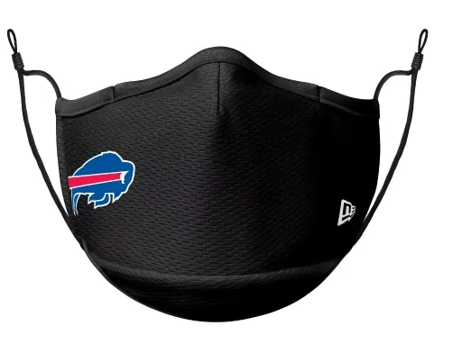 Buffalo Bills NFL Football New Era Black On-Field Adjustable Face Covering