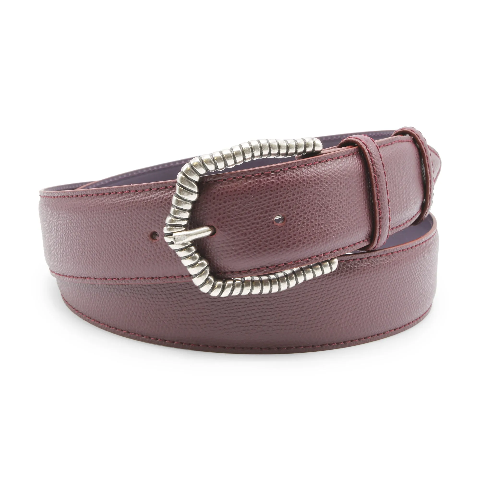 Burgundy Dauphin Ridge Prong Belt